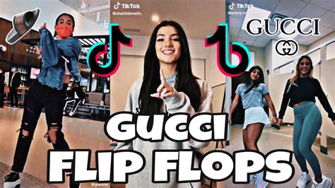 gucci flip flops testo genius|gucci flip flops tiktok song.